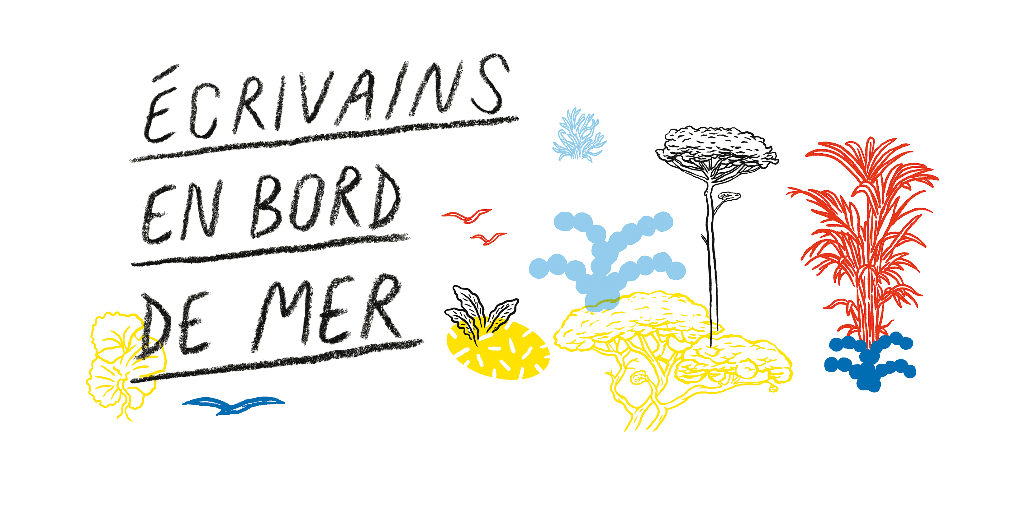 Ecrivains en bord de mer